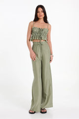 Lost In Lunar Florence Pants - Dark Sage