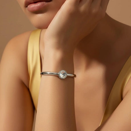 Krystal Couture Blair Bangle Embellished with Swarovski Crystals
