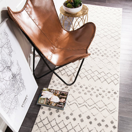 Oasis 454 White Runner Rug
