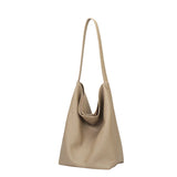 BAMEI Genuine Cowhide Slouchy Tote Bag 2-in-1 Set - Taupe