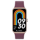 TODO Fitness Tracker Smart Watch BT 5.0 1.47" Display Thermometer BPM Monitor - Purple