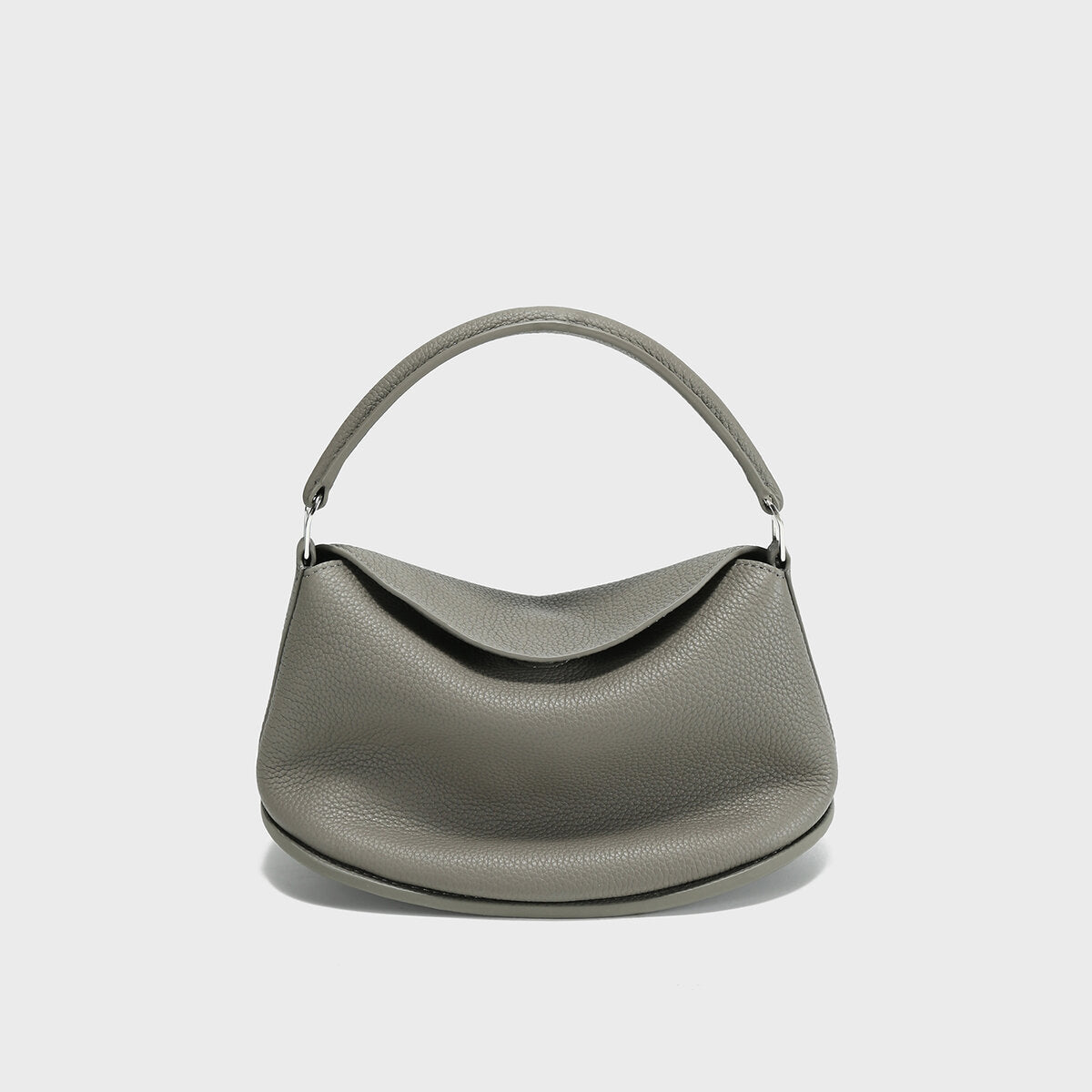 TOGO Leather Slouchy Pillow Bag - Grey