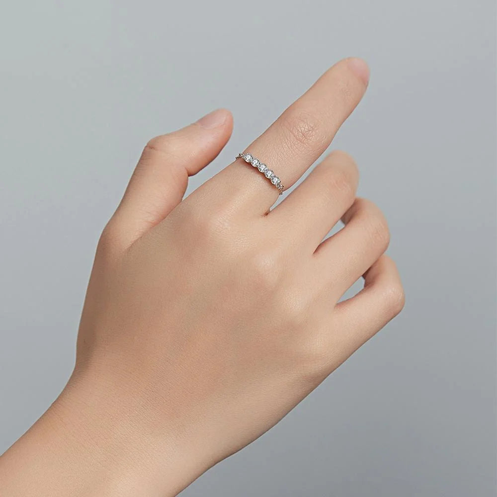Adjustable Solid 925 Sterling Silver Ring