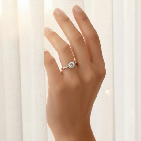 Krystal Couture Solitaire Ring Crystal Embellished with SWAROVSKI Crystals