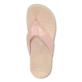 Vionic Layne Toe Post Sandal - Peach Woven