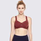 No Bounce High Support Workout Bra - Brown