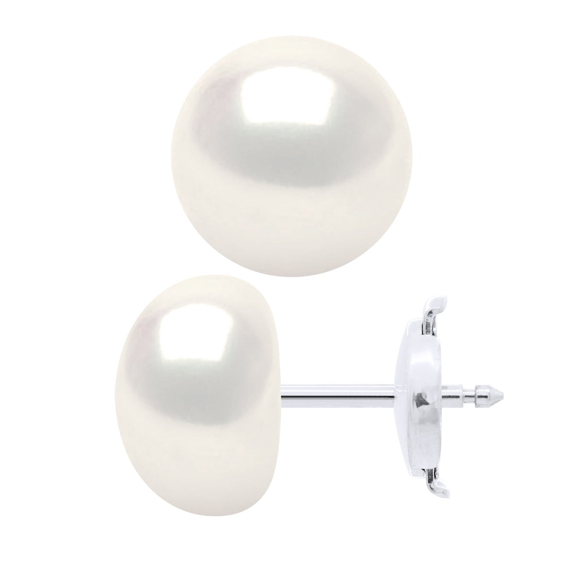 Earrings - Natural Pearl White - Longueur 18 cm