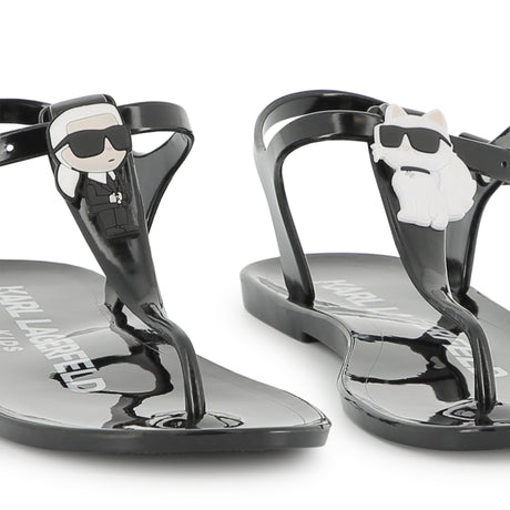 Karl Lagerfeld Girls Cafe Terrase D2 Sandals - Black