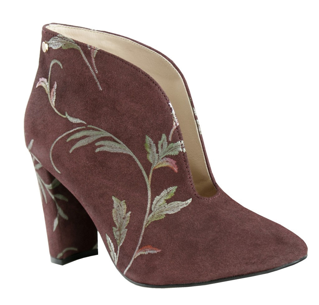 Bosccolo Womens Boots - Leaves Burgundy