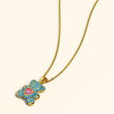Bullion Gold Love Stories Little Bear Pendant Necklace