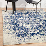 Evoke 253 White Navy Rug