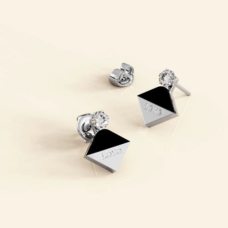 Bullion Gold Geo Love Earrings