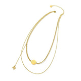 Bullion Gold Multilayer 2 piece Miss M Necklace in Gold Layered Steel Jewellery