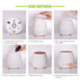 TODO 100Ml Humidifier Aromatherapy Diffuser 7 Colour Led Ultrasonic Mist - White