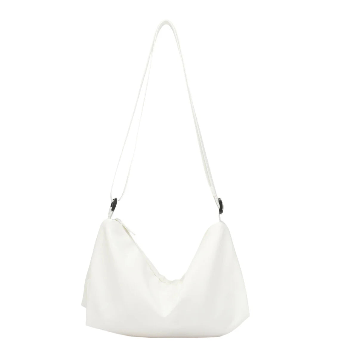 BAMEI Ultra-Light Crescent Crossbody Bag - White