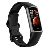 TODO Fitness Tracker Smart Watch BT 5.0 Body Thermometer Temperature BPM Monitor - Black