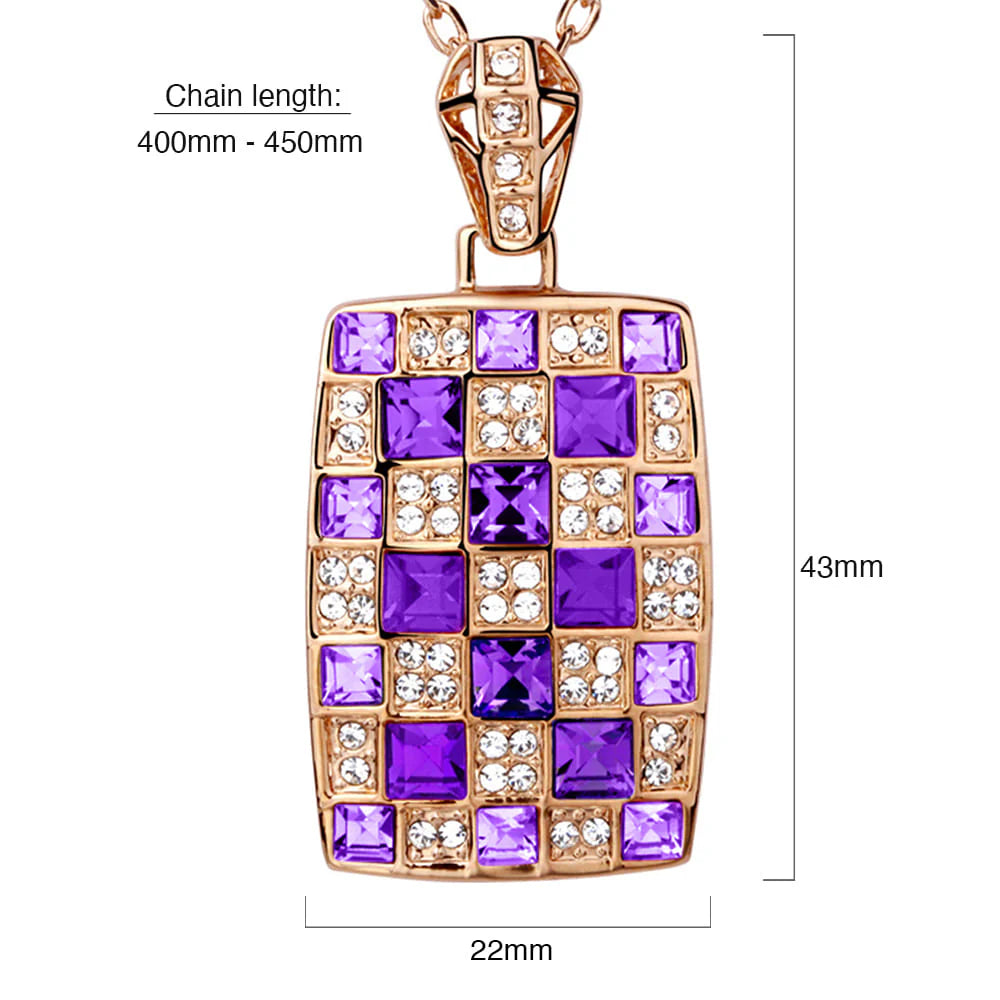 Krystal Couture Rainbow Queen Necklace Spring Embellished with SWAROVSKI Crystals