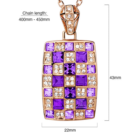 Krystal Couture Rainbow Queen Necklace Spring Embellished with SWAROVSKI Crystals