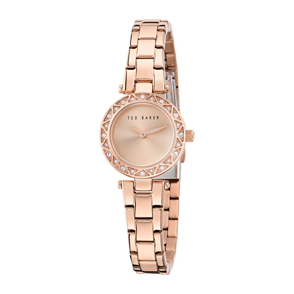 Ted Baker Womens Jolyye Crystal 24mm Rose Gold-Tone Bracelet Watch