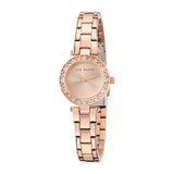 Ted Baker Womens Jolyye Crystal 24mm Rose Gold-Tone Bracelet Watch