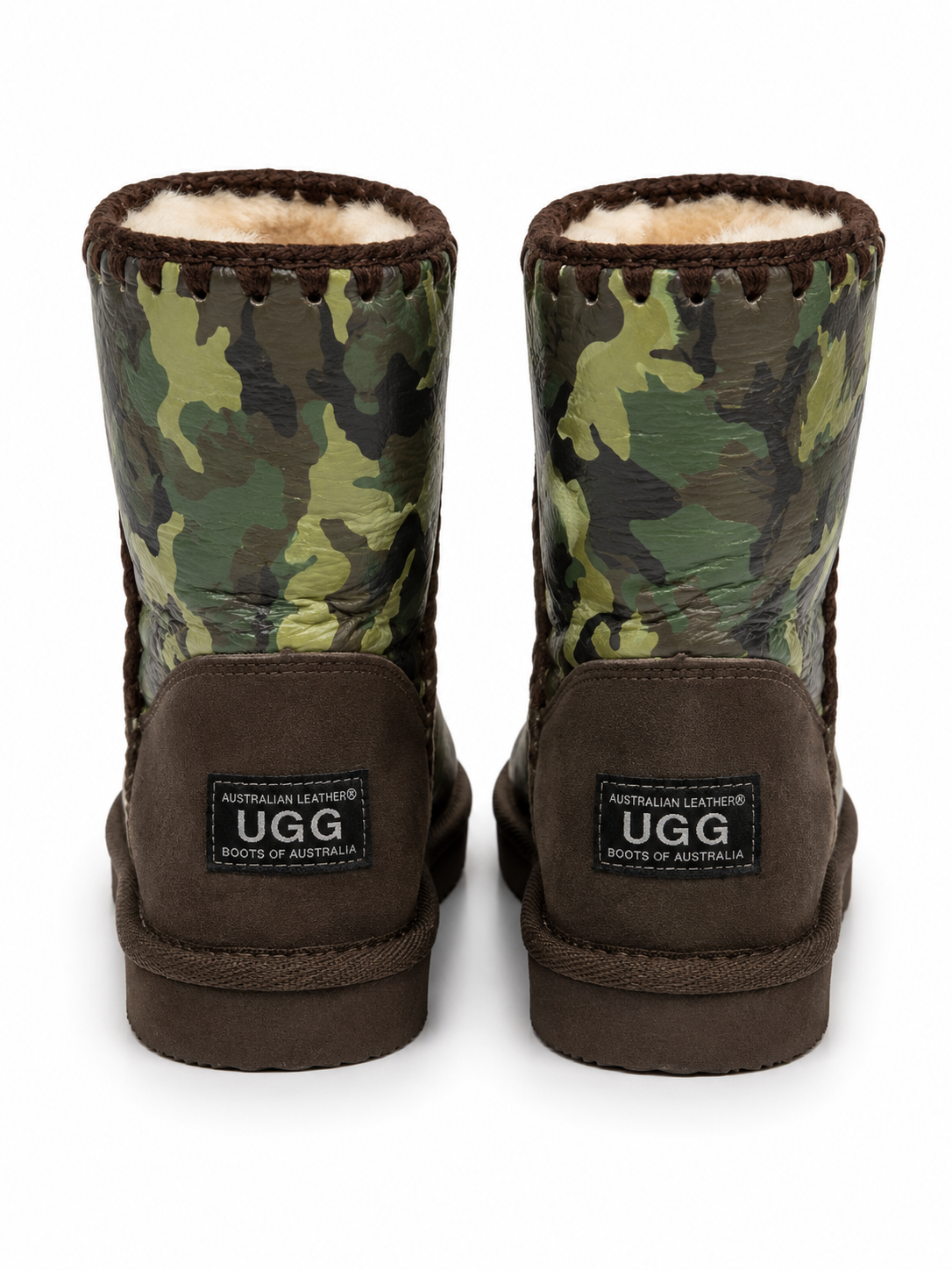Australian Leather Ugg Napa Us Army Print - Green - AU6