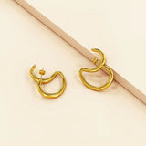 Bullion Gold Double The Fun Gold Hoop Earrings