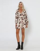 Lost In Lunar Women's Jamie Mini Dress - Fall Print