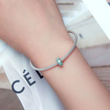 Solid 925 Signature Silver Lucy Sky Blue Charm