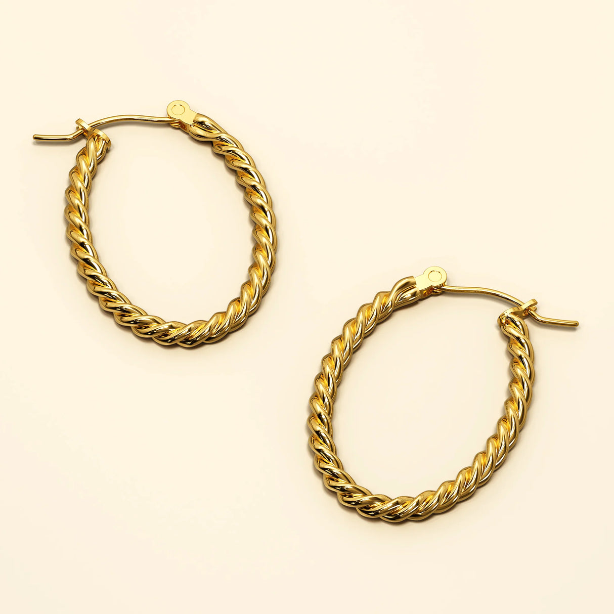 Bullion Gold Mellenum Hoop Gold Layered Earrings