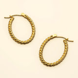 Bullion Gold Mellenum Hoop Gold Layered Earrings