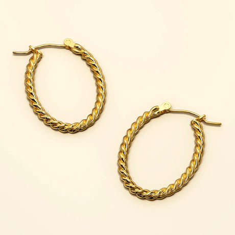 Bullion Gold Mellenum Hoop Gold Layered Earrings