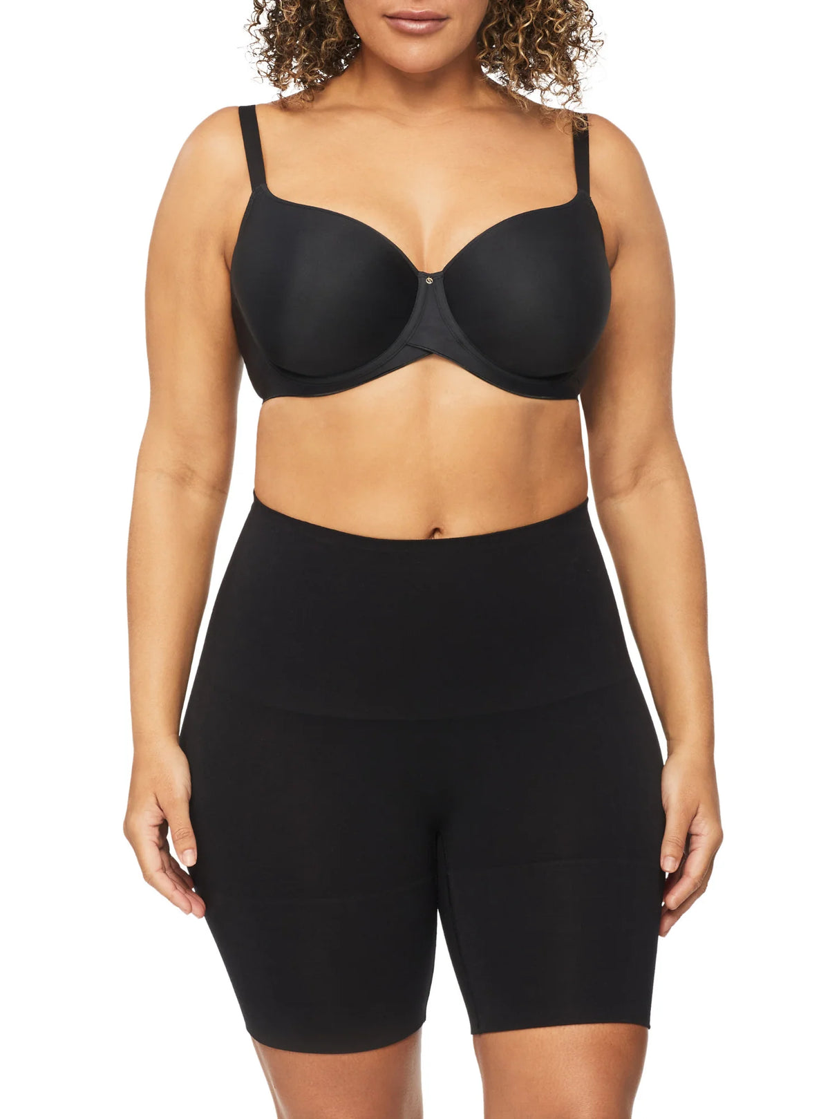 Nancy Ganz Bamboo Essentials W Thigh Shaper - Black