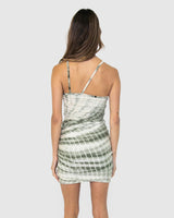 BY.DYLN Toni Dress - Green Tie Dye