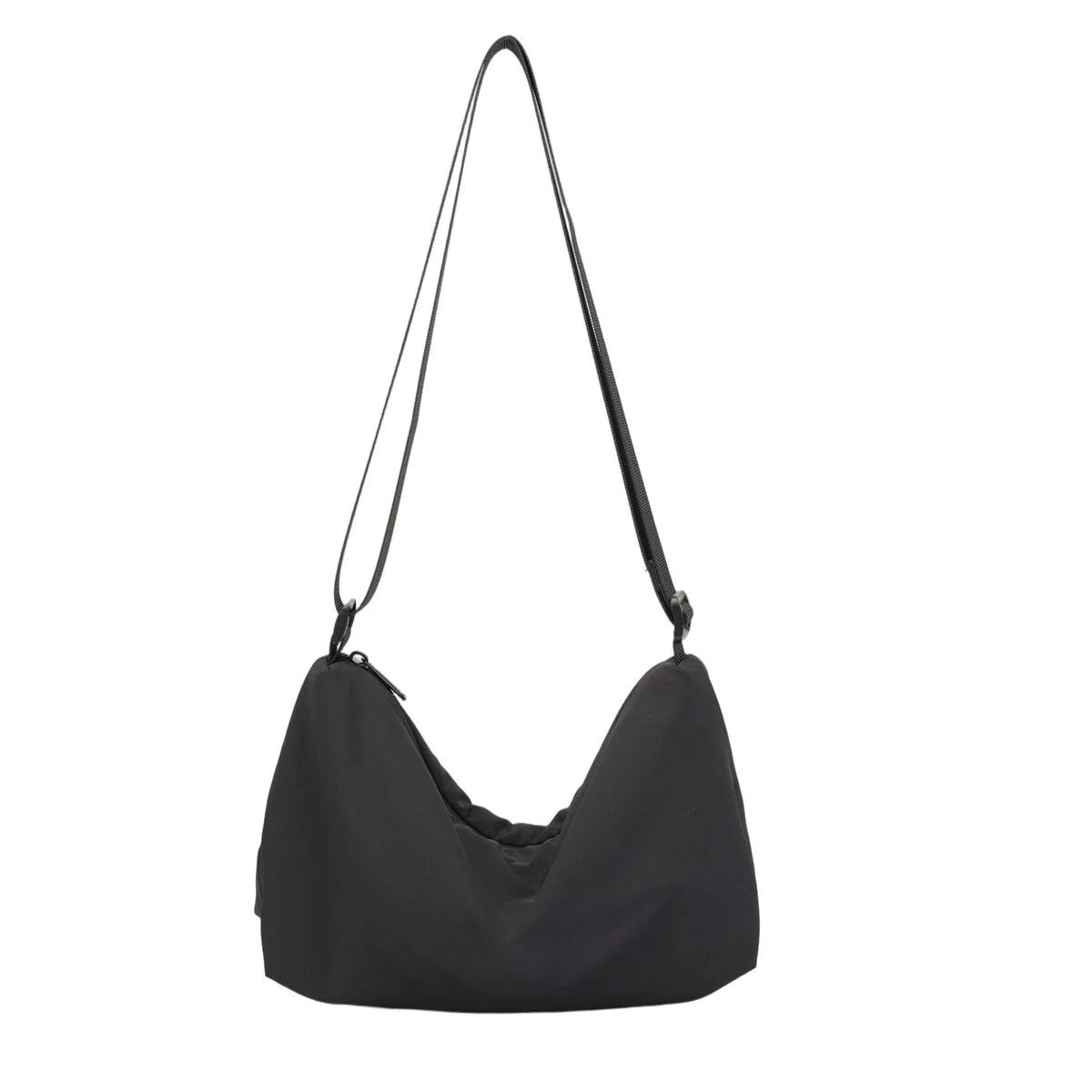 BAMEI Ultra-Light Crescent Crossbody Bag - Black