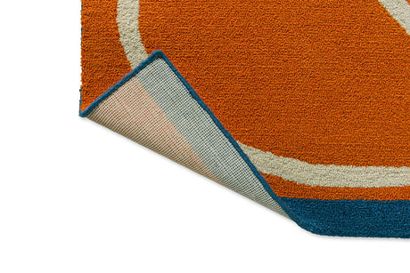 Orla Kiely Linear Stem Orange 464403 Outdoor Rug