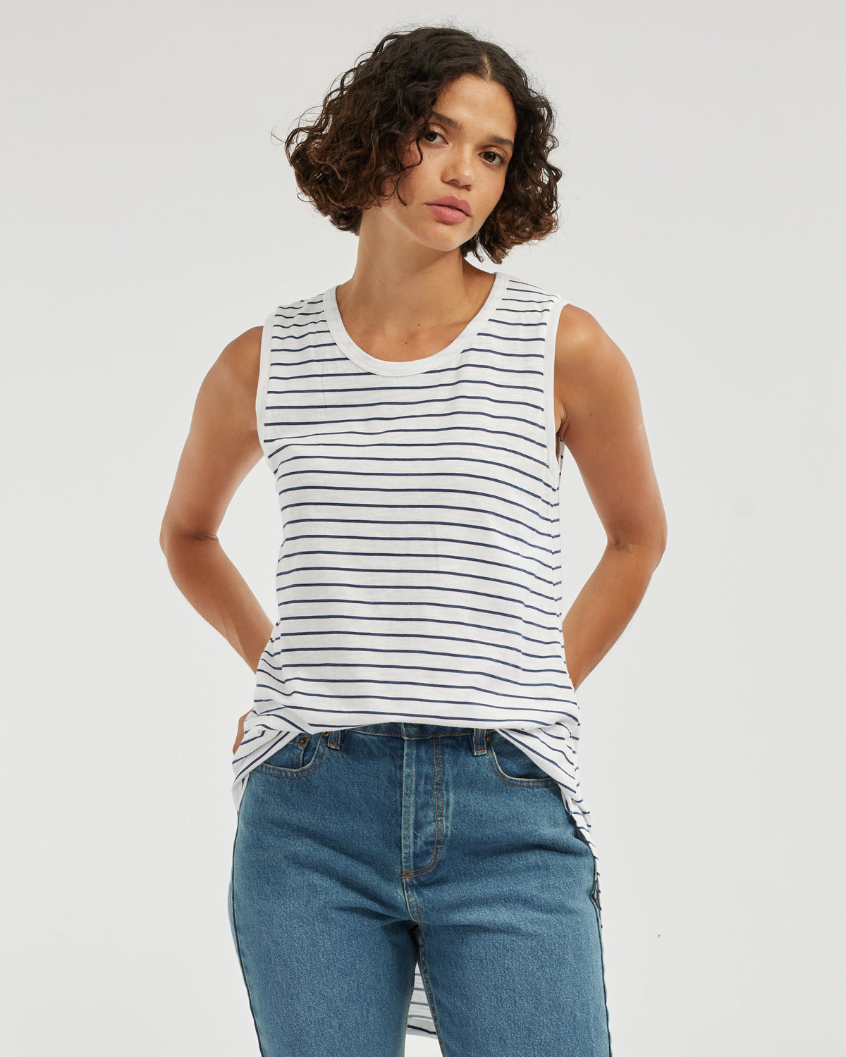 Amelius Claudia Longline Tank - Stripe