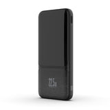 iQuick Power Square Power Bank 10000mAh 22.5W LED Display USB Type-C Type-A - Black