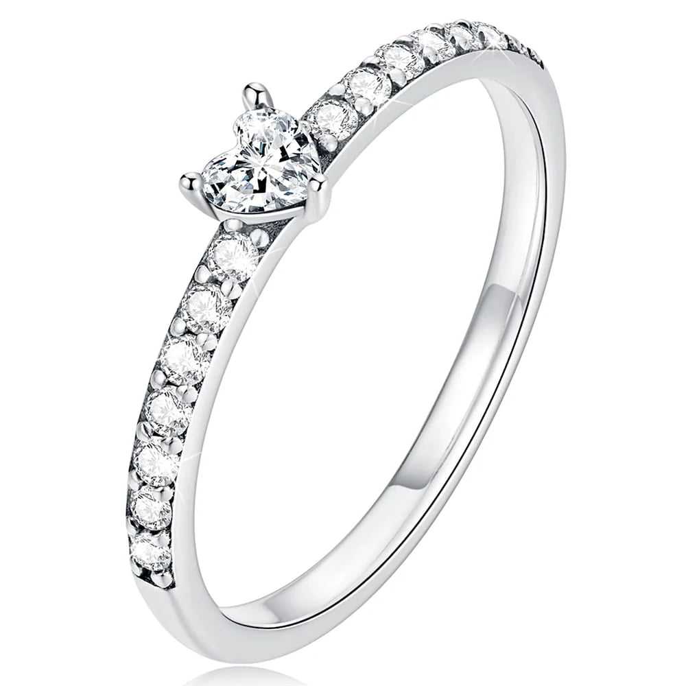 Solid 925 Sterling Silver Little Princess Ring