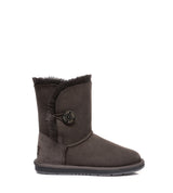 Australian Shepherd UGG Short button - Chocolate