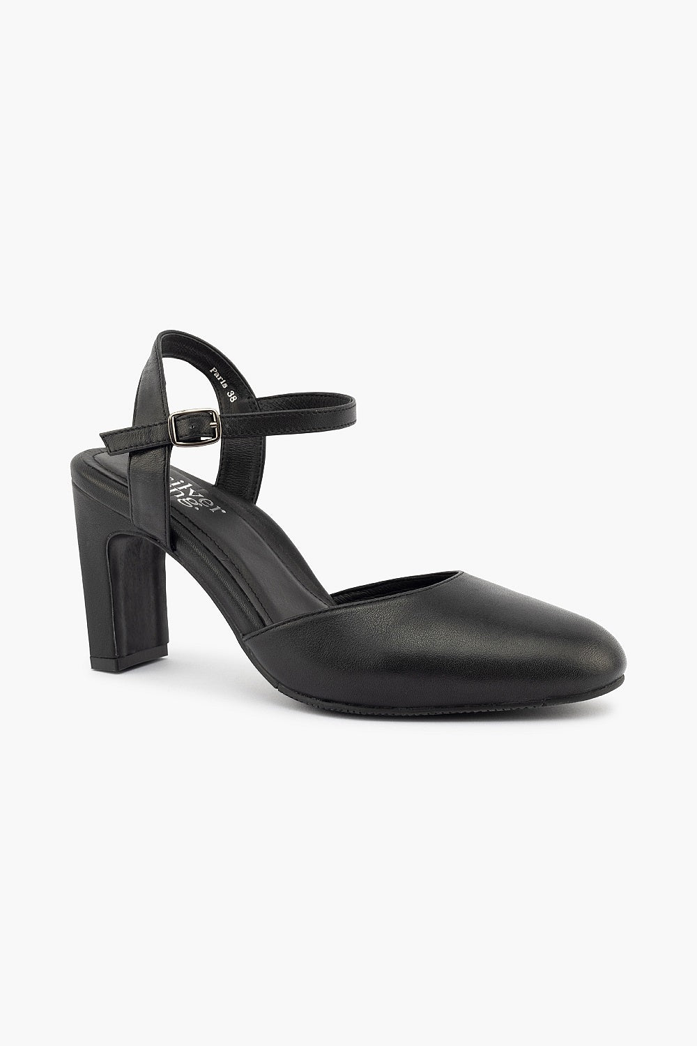Silver Lining Paris Black Leather
