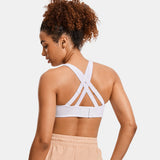 Power On Molded Cup Strappy Racerback Wireless Bra - White