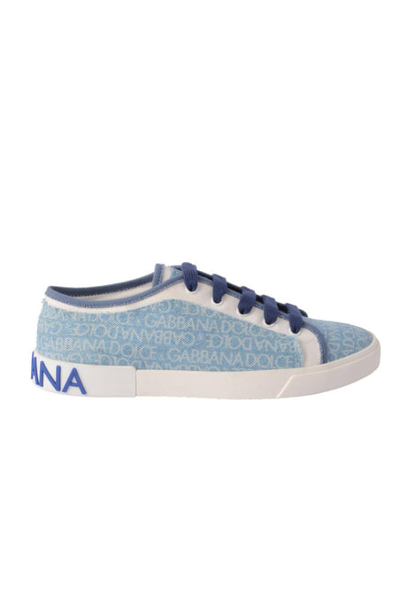 Dolce & Gabbana Women Denim DG Print Sneakers