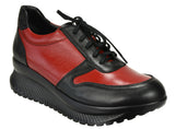 Bosccolo Womens Sneakers - Black/Red