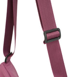 BAMEI Lightweight Recycled Nylon Flap Crossbody Bag - Mulberry