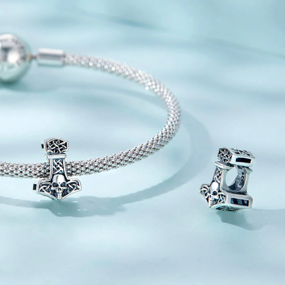 Solid 925 Signature Silver Pirate's Missing Anchor Charm