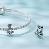 Solid 925 Signature Silver Pirate's Missing Anchor Charm