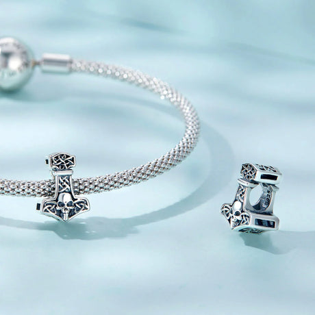 Solid 925 Signature Silver Pirate's Missing Anchor Charm