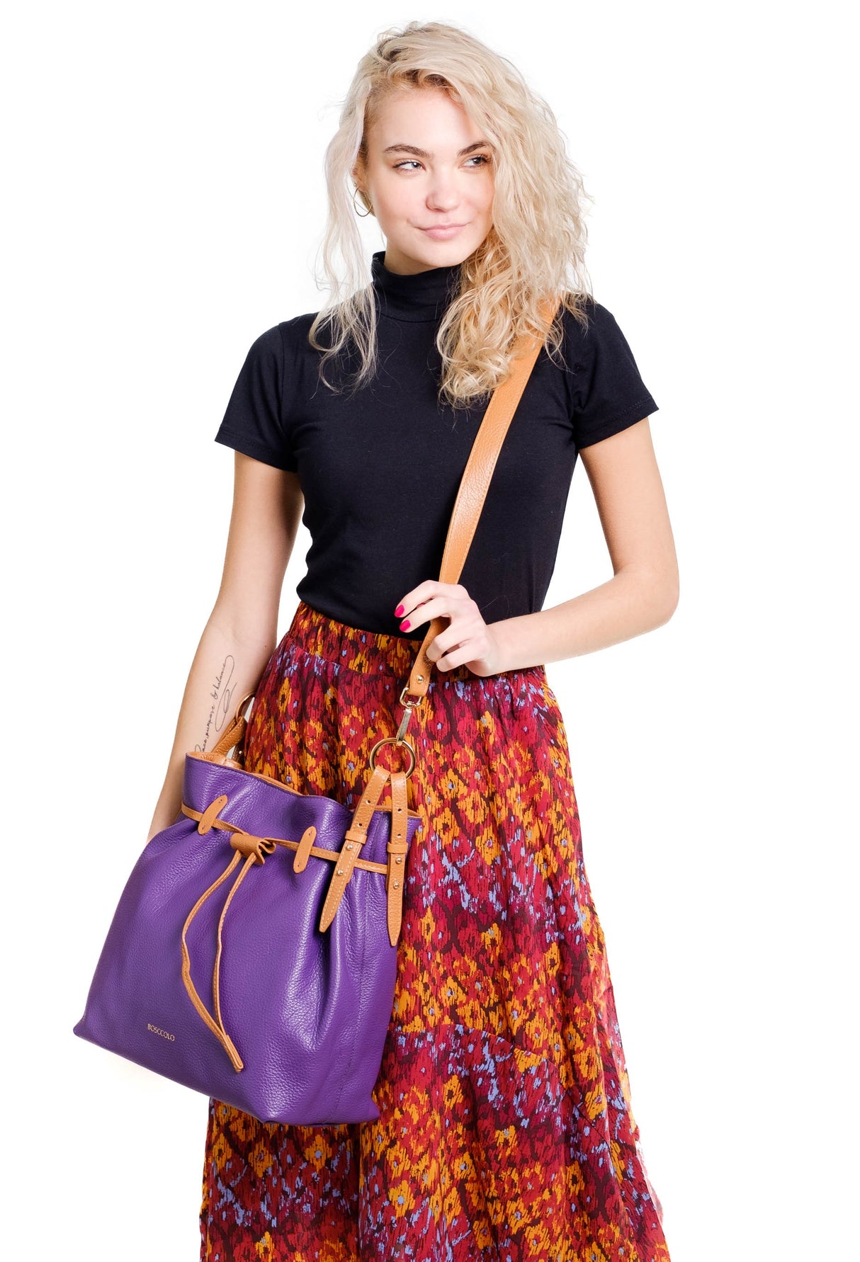 Bosccolo Drawstring Bag - Purple