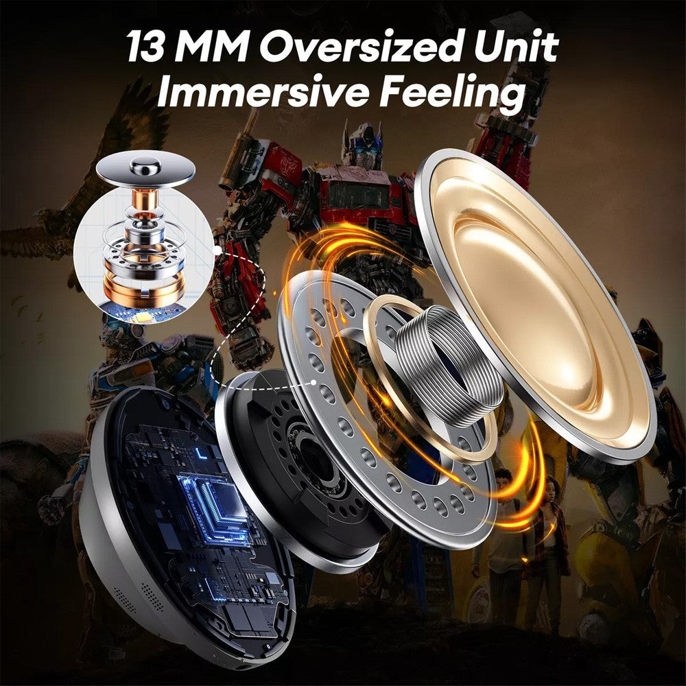Transformers Wireless Earbud Earphones Bluetooth V5.4 TF-T23 - Yellow