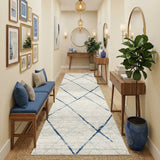 Oasis 452 Blue Runner Rug